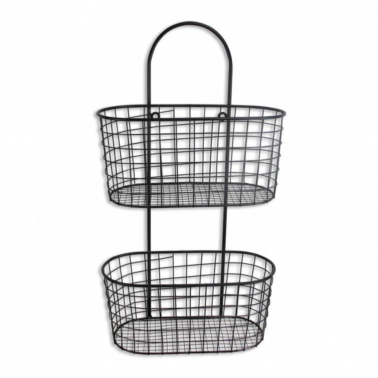 Rebrilliant Black Metal Wire Hanging Storage Wayfair